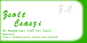 zsolt csaszi business card